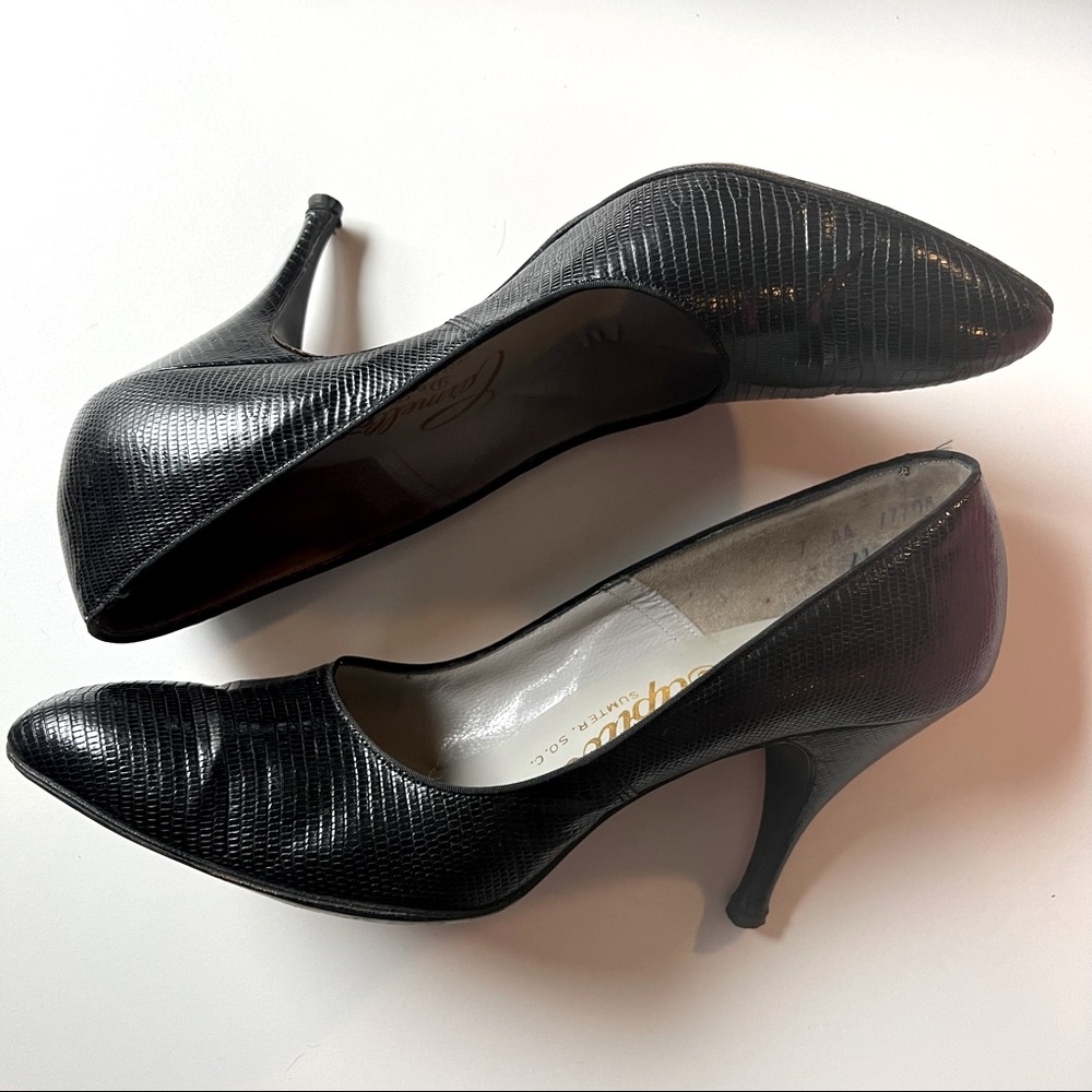 Vintage Genuine Lizard Pump/heels by The Capitol from Sumpter S.C. 7 - Picture 1 of 10